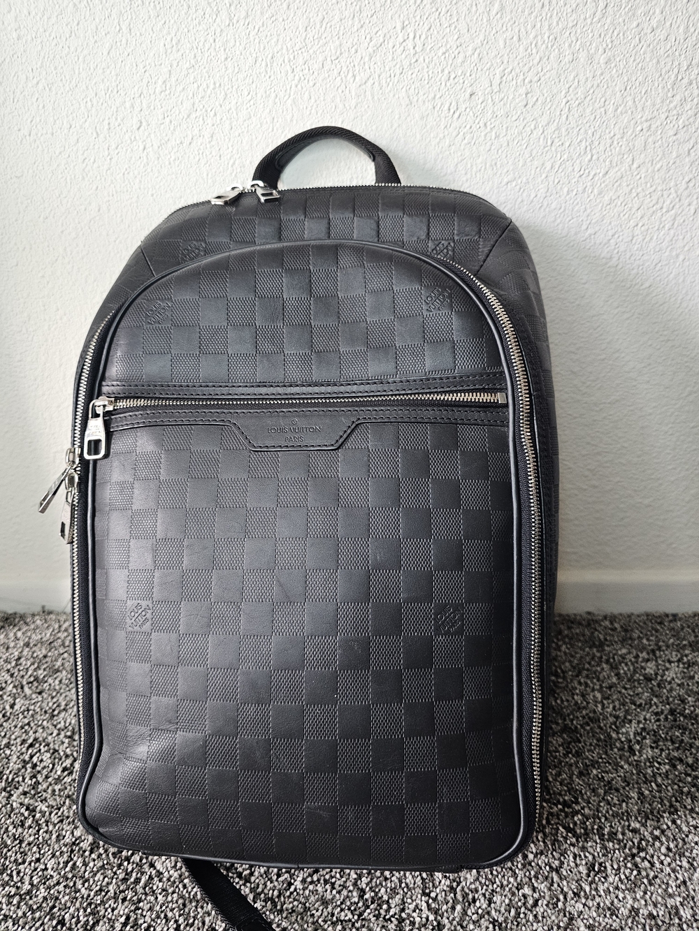 Louis Vuitton Black Damier Infini Leather Backpack – Like New